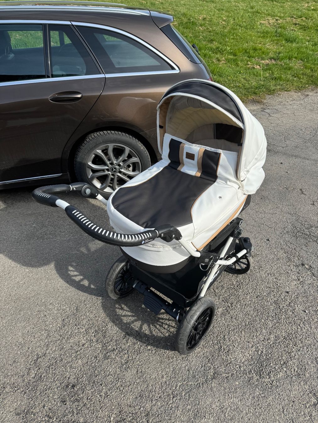 Emmaljunga Carrozzine: Emmaljunga kombikinderwagen Leder – Usato da Dürrenäsch venduto da 1kirs 1