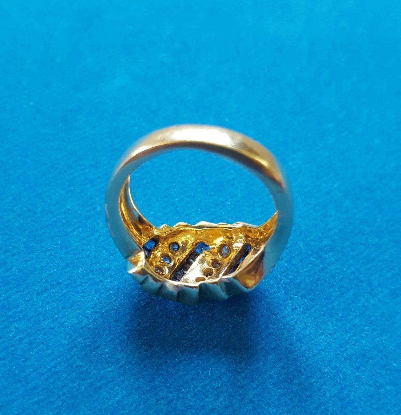 Anelli: Gold 750 Massiv Brillanten/Saphire Ring – Usato da Wald ZH venduto da Aniade 7