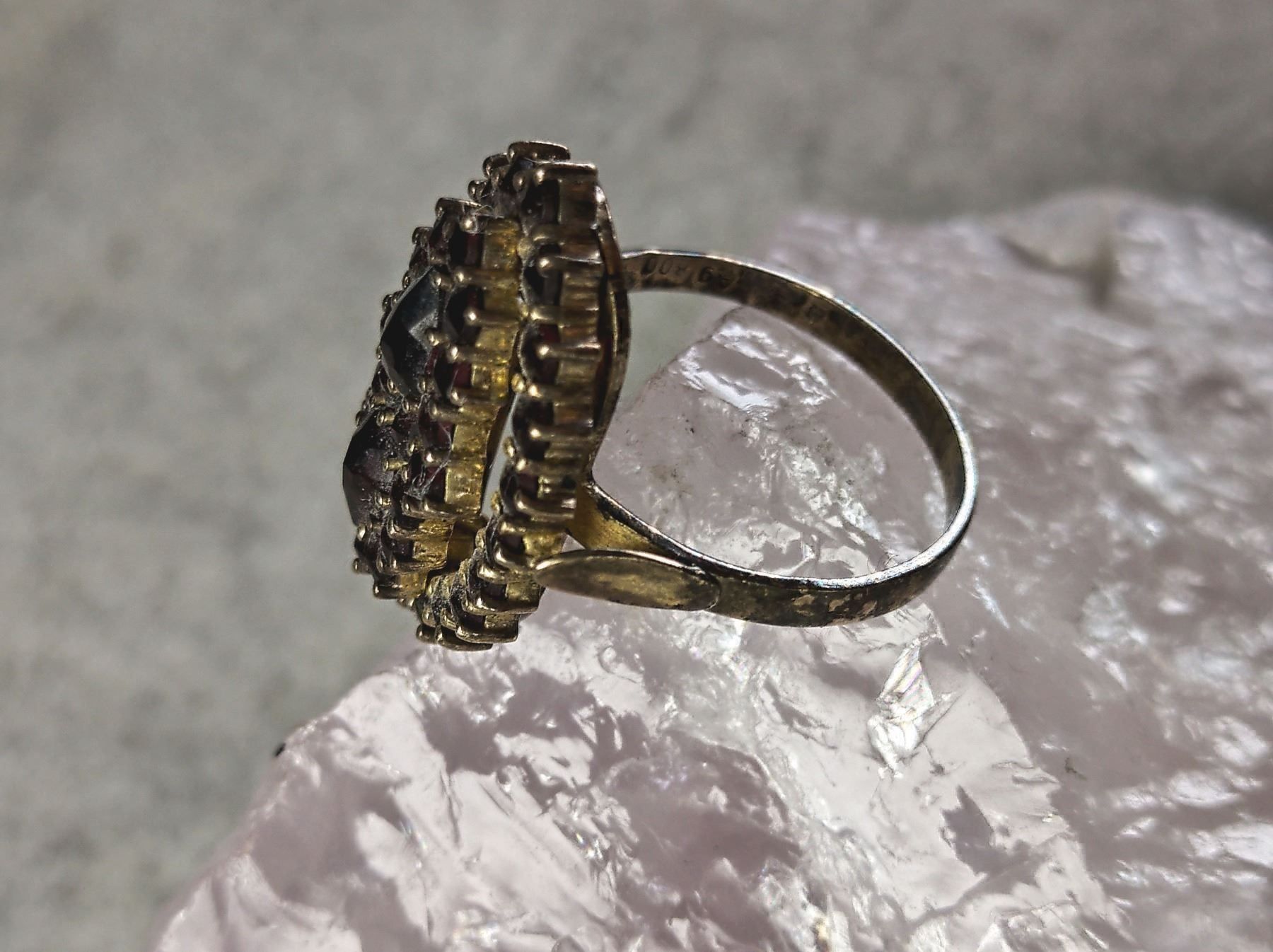 Anelli: Granatring Silber 800 – Usato da Istighofen venduto da Ringparadies 2