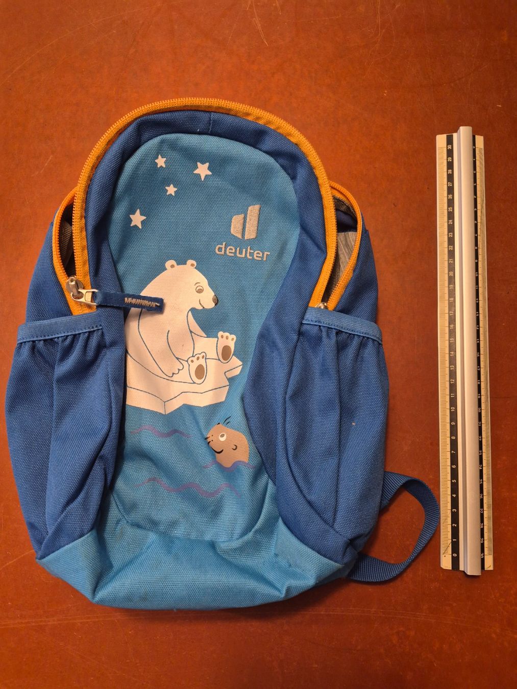 Borse & Zaini: Deuter Kinderrucksack blau Bär Motiv – Usato da Küssnacht am Rigi venduto da Hannibal06