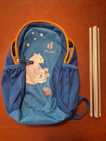 Deuter Kinderrucksack blau Bär Motiv