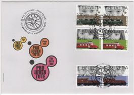 Pro Juventute Serie in Paaren aus Bogen auf illustr. FDC