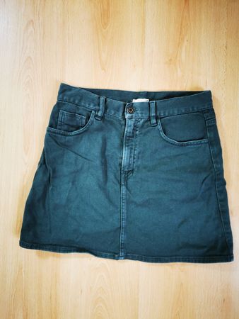 Jeansrock dunkelgrün Grösse 38/40 guter Zustand