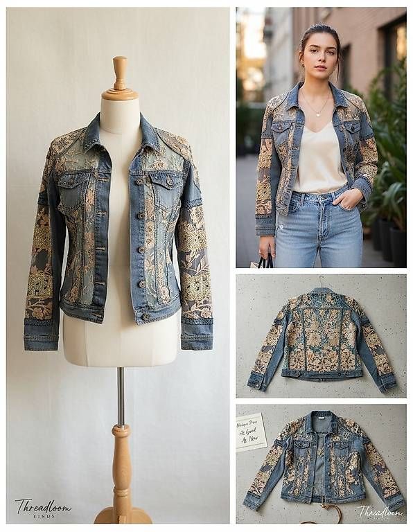 Giacche: Jeansjacke mit Spitze Vintage – Usato da Zürich venduto da ale_xxz7 2