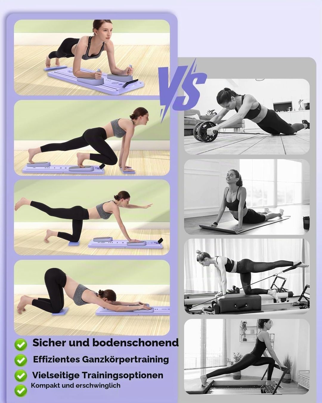 Hometrainer: Pilates Board Reformer 5 Widerstandsbänder Bauchtraining – Nuovo e nell'imballaggio originale da Schaffhausen venduto da mrswiss21 3