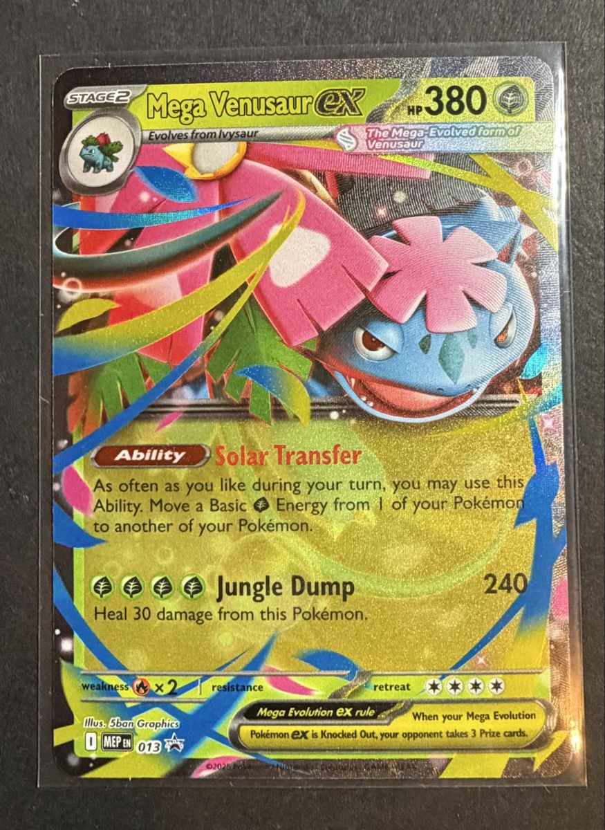 Pokémon Carte collezionabili: Pokémon Mega Venusaur EX promo  + Jumbo Mega Évolution EN – Nuovo (secondo la descrizione) da Morges venduto da geo_rk69 1