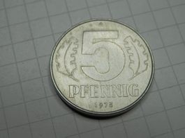 Deutschland - DDR 5 Pfennig, 1975