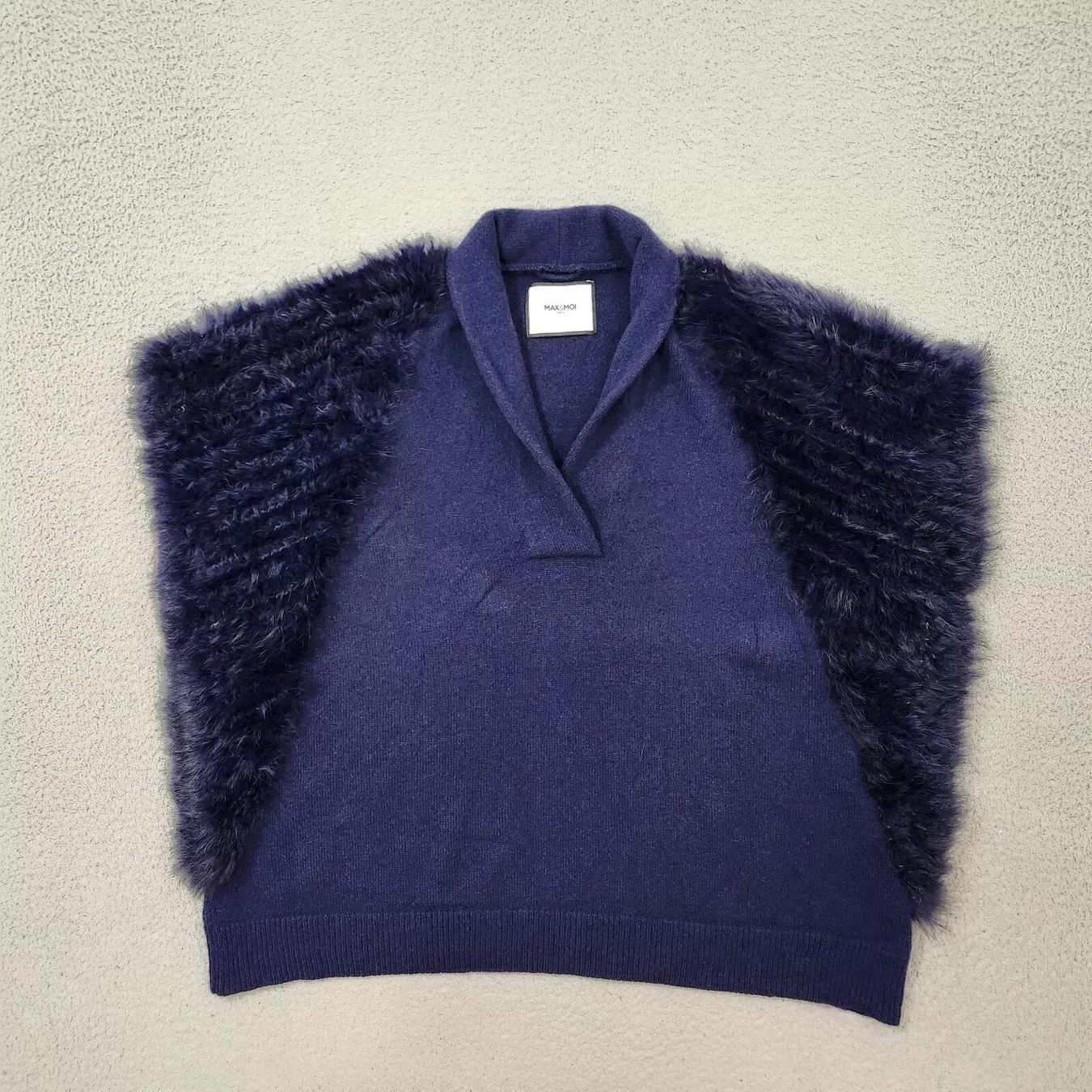 Max & Moi Maglioni & Felpe: MAX&MOI Pullover Cape Kaschmir Pelz – Usato da Obergösgen venduto da crystalfox