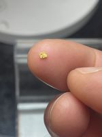 0,03 g Goldnugget – Grosse Fontanen, Napf, Schweiz