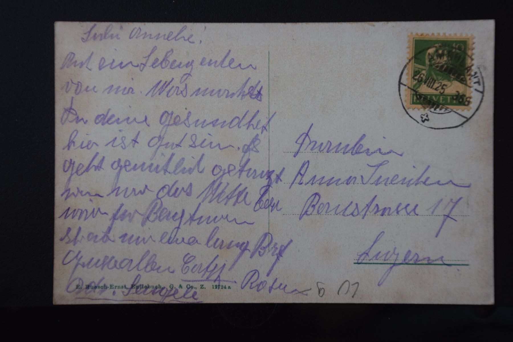 Ansichtskarten: AK Luzern, Entlebuch 1925 – Gebraucht aus Luzern von CH2018 1