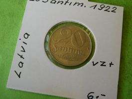 Lettland 1922, 20 Santimu