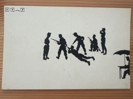 Acht antike Ansichtskarten mit Schweizer Soldatenformationen