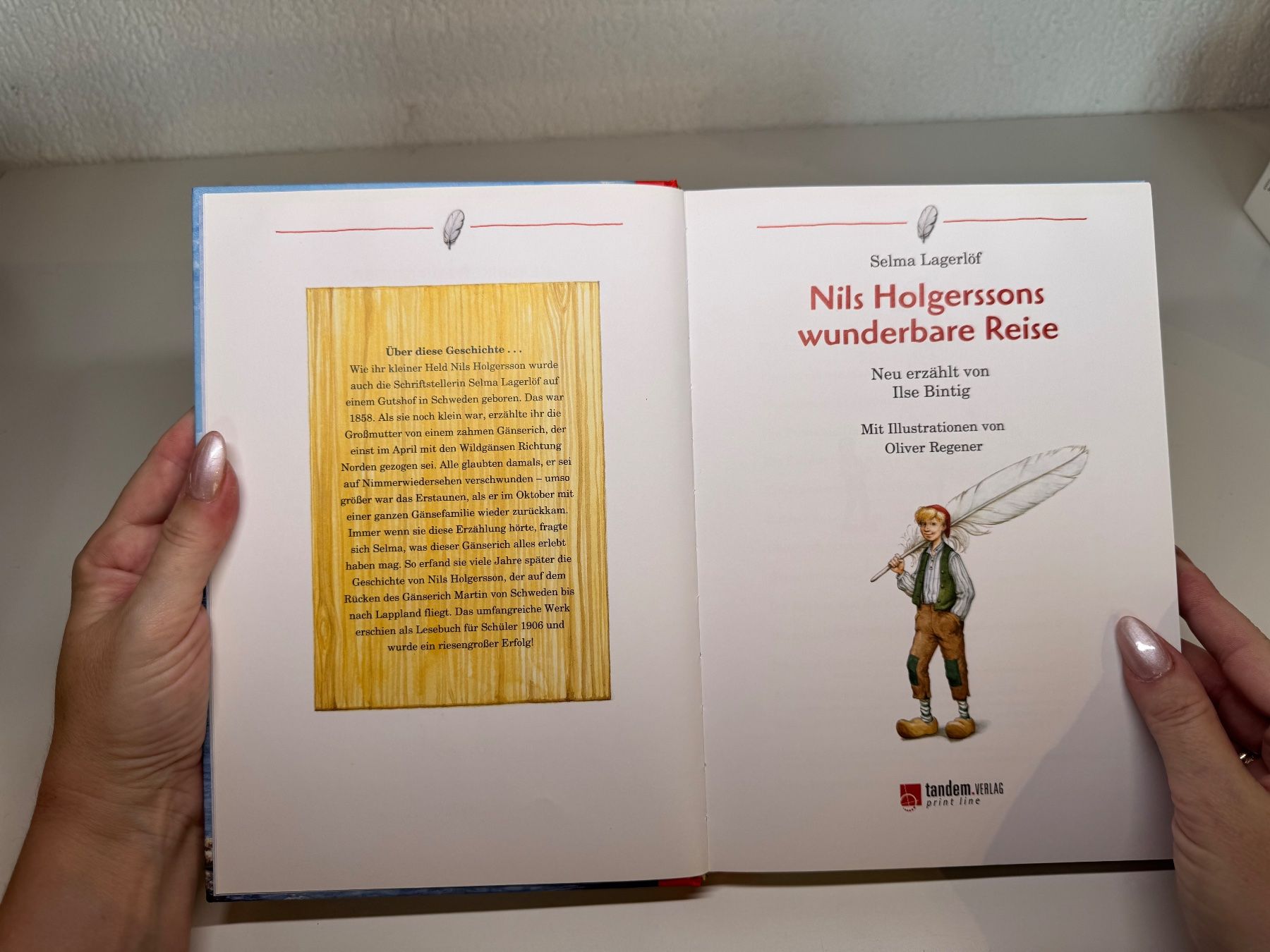 Libri: BUCH: Selma Lagerlöf, Nils Holgerssons wunderbare Reise – Usato da Grosswangen venduto da Kleine.Knoepfe 3