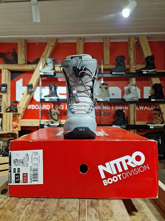Scarpe da uomo: NITRO CROWN TLS SNOWBOARD BOOTS | GREY BLUE – Usato da Grindelwald venduto da Backdoor_Shop 2