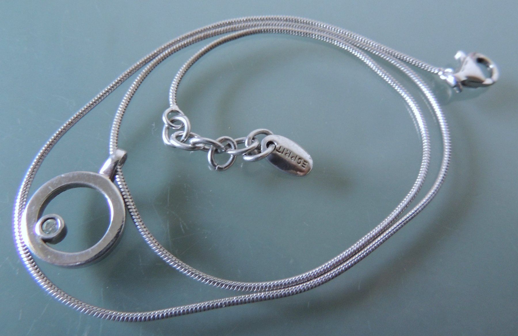 Esprit Catenine: ESPRIT Silber 925 Halskette mit Anhänger – Usato da Waldenburg venduto da schaller707 1