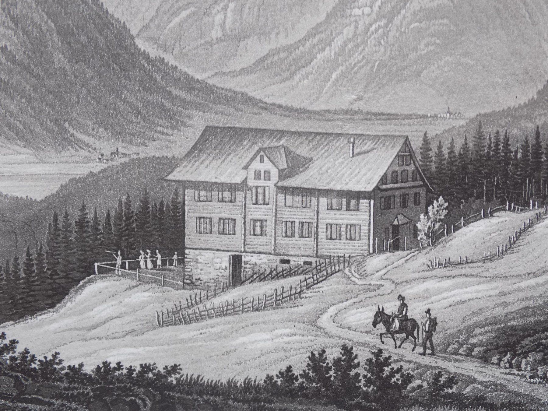 Incisioni: Rigi Kaltbad seltene Aquatinta – Usato da Risch venduto da Rischli15 6