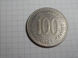Jugoslawien 100 Dinar, 1985