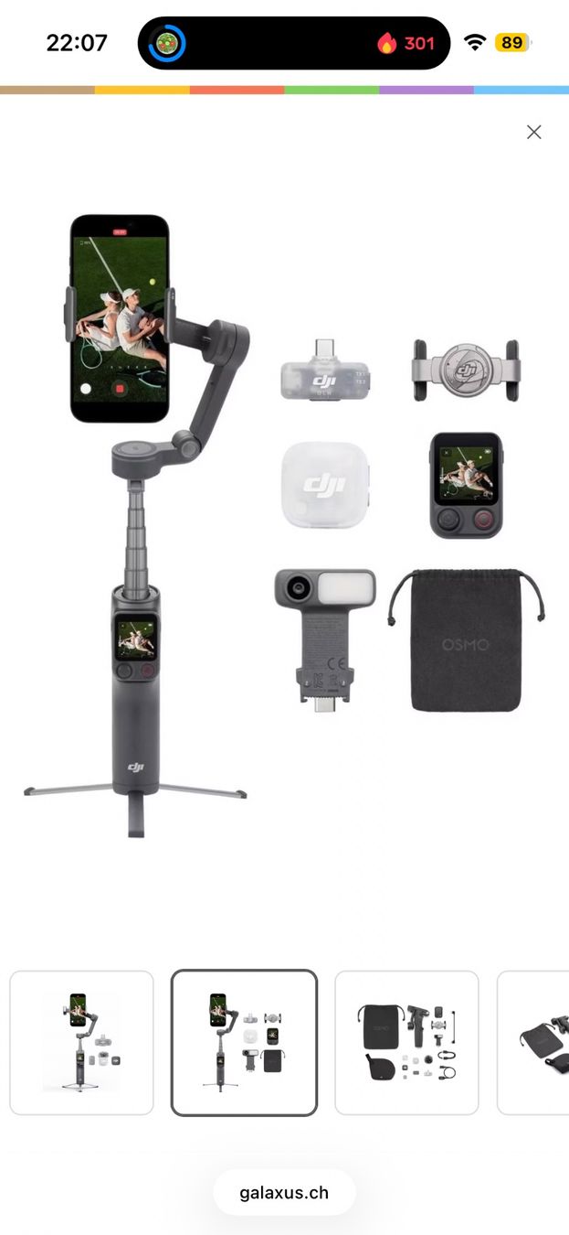 DJI Supporti a parete: DJI Osmo Mobile 8P Creator Combo – Nuovo (secondo la descrizione) da Zürich venduto da SNovo 1