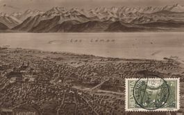 Alte Ansichtskarte Lausanne, ungebraucht, 1919 MARKE!