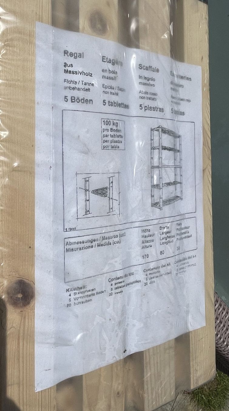 Scaffali: Holzregal aus Massivholz – Nuovo e nell'imballaggio originale da Binningen venduto da ren_fh9z 1