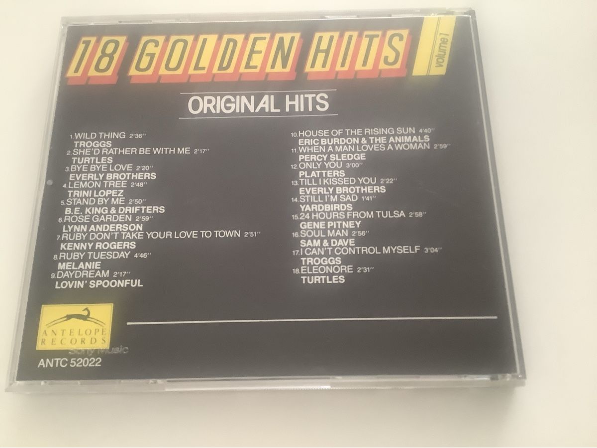 CD: 18 Golden Hits / Original Hits / Vol. 1 – Usato da Dübendorf venduto da Shreck 1