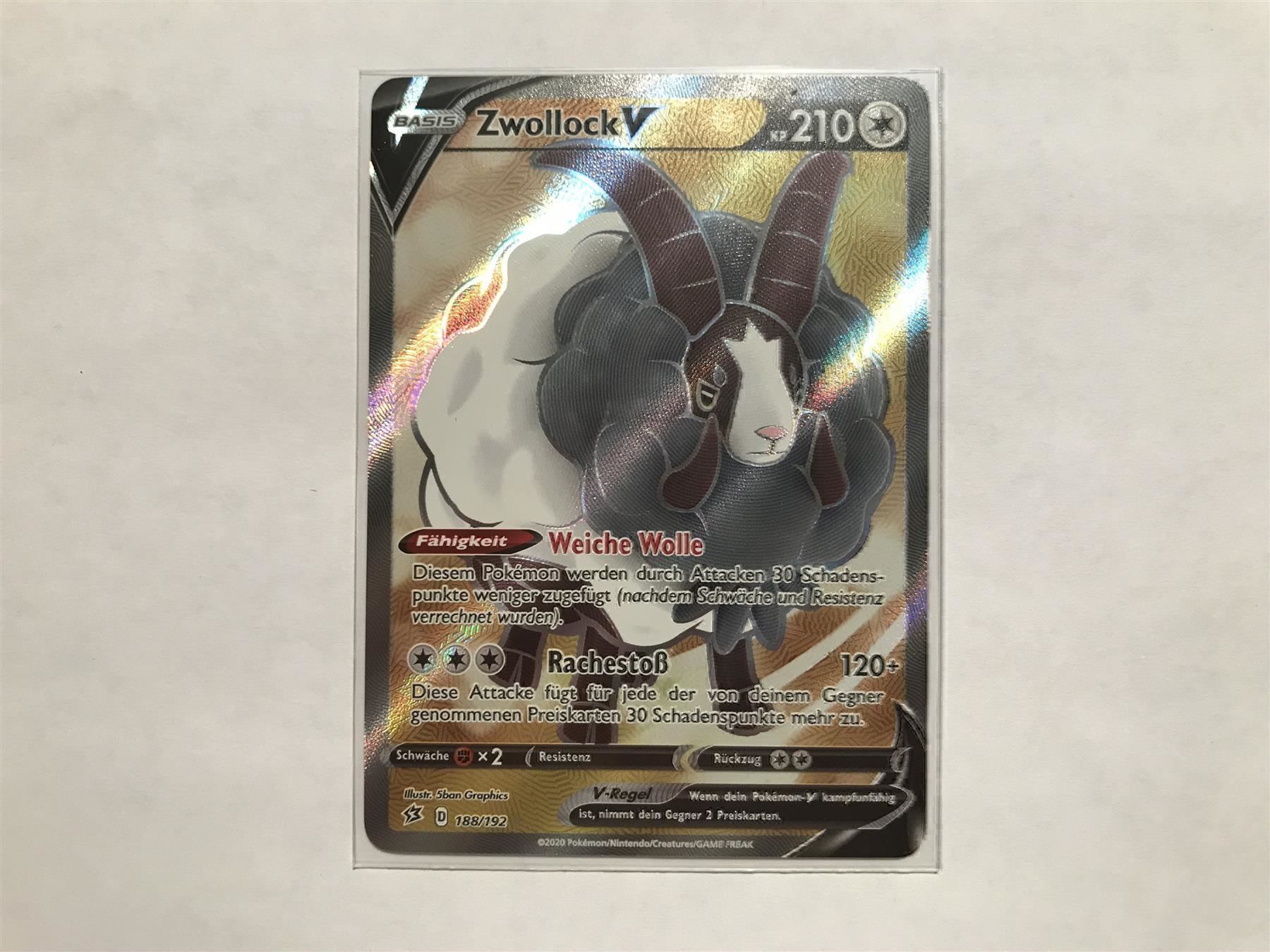 Pokémon Carte collezionabili: Zwollock V FullArt – Nuovo (secondo la descrizione) da Hagendorn venduto da Pokecollectorch
