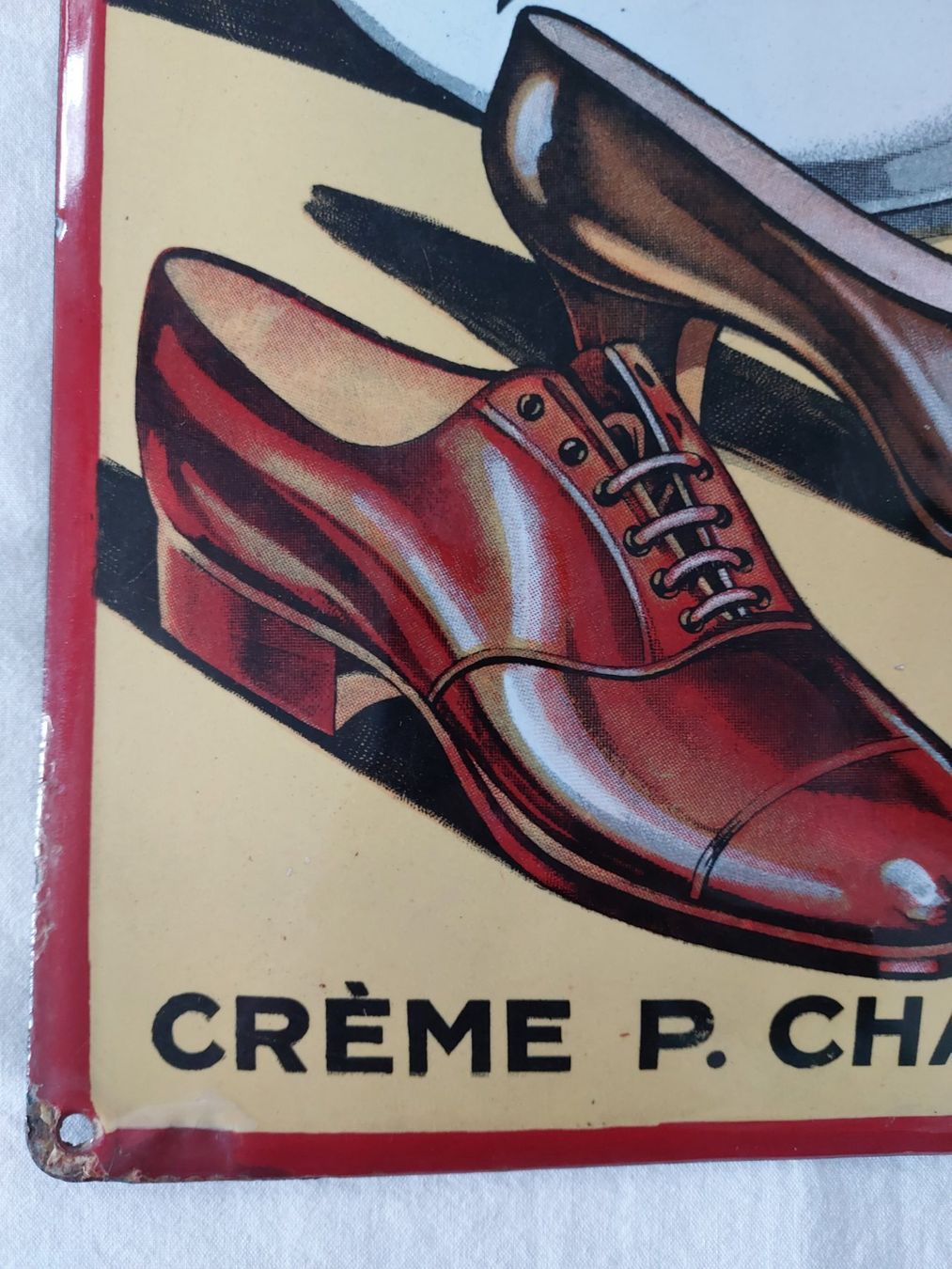 Maggi Insegne: Emailschild Marga Créme p. Chaussure plaque émaillée Sutter – Usato da Schenkon venduto da Elbarto007 5