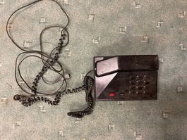 Retro AKADA Hotline Tischtelefon, schwarz, für Sammler