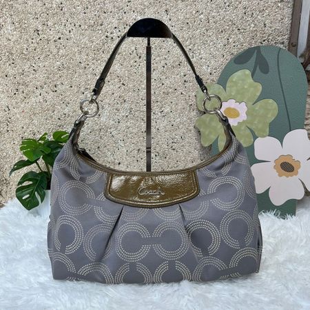 Wunderschöne Coach Handtasche, Grau - Top Zustand!