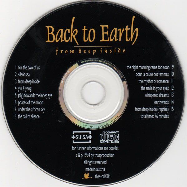 CDs: Back to Eart - from Deep Inside – Gebraucht aus Unterbäch von kolbar 2