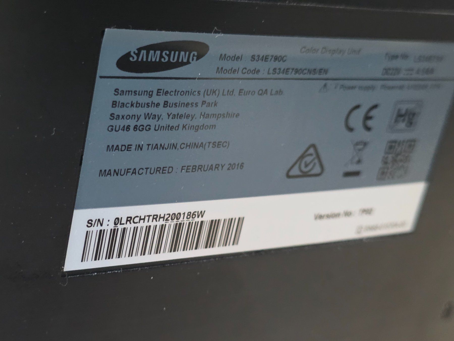 Samsung Monitor: Samsung S34790C 34" Monitor – Difettoso da Itingen venduto da RC-Profi 3