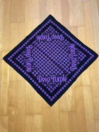 Vintage 90s Deep Purple Bandana one side printed 50x50 cm