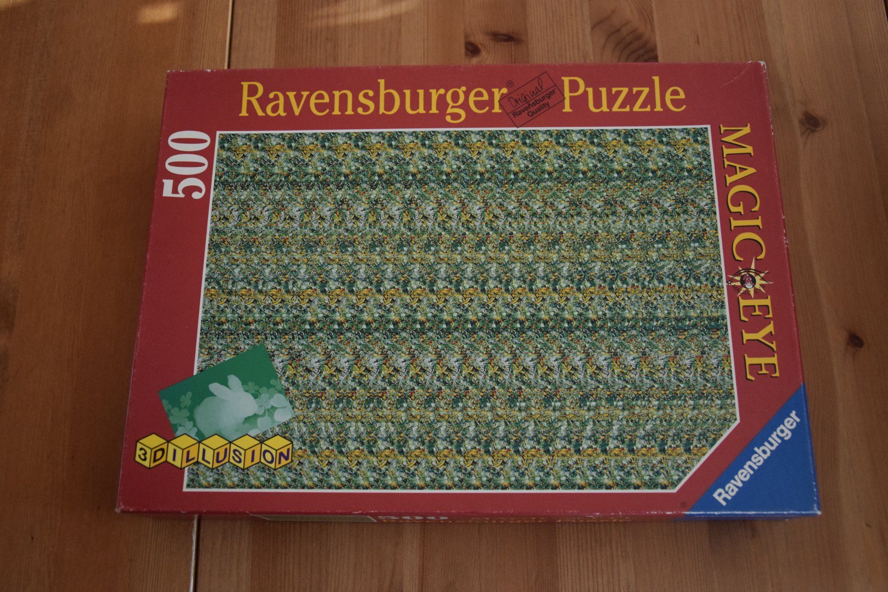 Ravensburger Puzzles: Puzzle Ravensburger 500 Teile - 3D Illusion Magic Eye – Gebraucht aus Mezzovico von