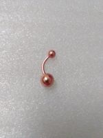 EDELSTHAL BAUCHNABELPIERCING;VERGOLDET
