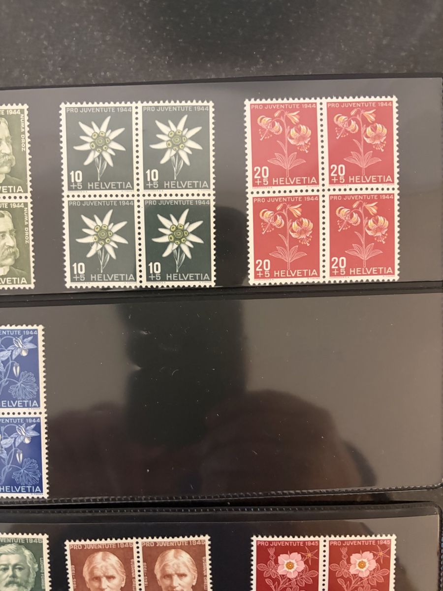 Alle Briefmarken: Pro Juventute 1944/1945 postfrisch – Gebraucht aus Meierskappel von Hala03 3