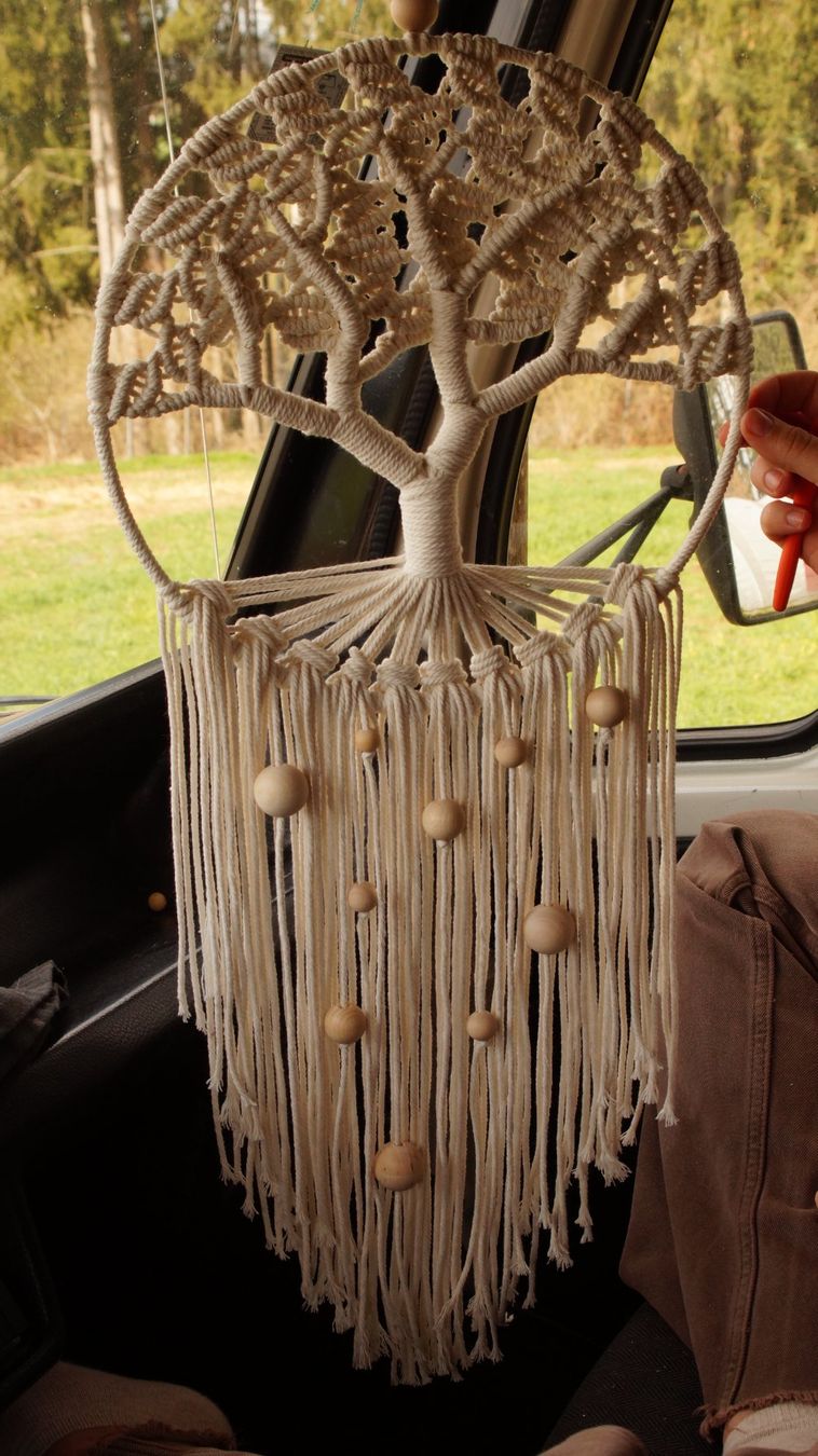 Tutte le decorazioni: Handgefertigter Makramee-Lebensbaum, Boho-Dekoraration ø30cm – Nuovo e nell'imballaggio originale da Tafers venduto da JP911 2