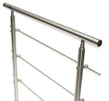 57202 - Edelstahl Treppengeländer 80cm - 3 Querstreben