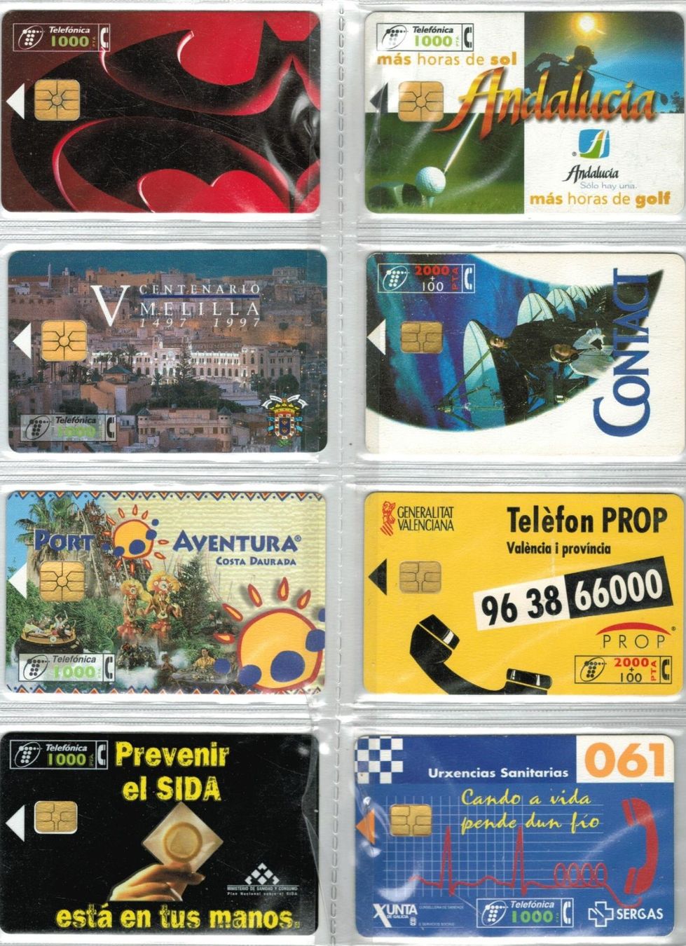 Cartes de téléphone: 8 Telefonkarten Spanien – D'occasion à Zürich par Tolima194