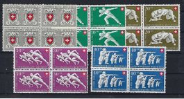 Pro Patria Viererblocks 1950 postfrisch   15675
