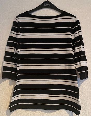 Passport Damen Shirt Gr. M schwarz weiss gestreift