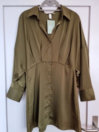 Olive H&M Hemdkleid, Grösse M, Neu mit Etikett!