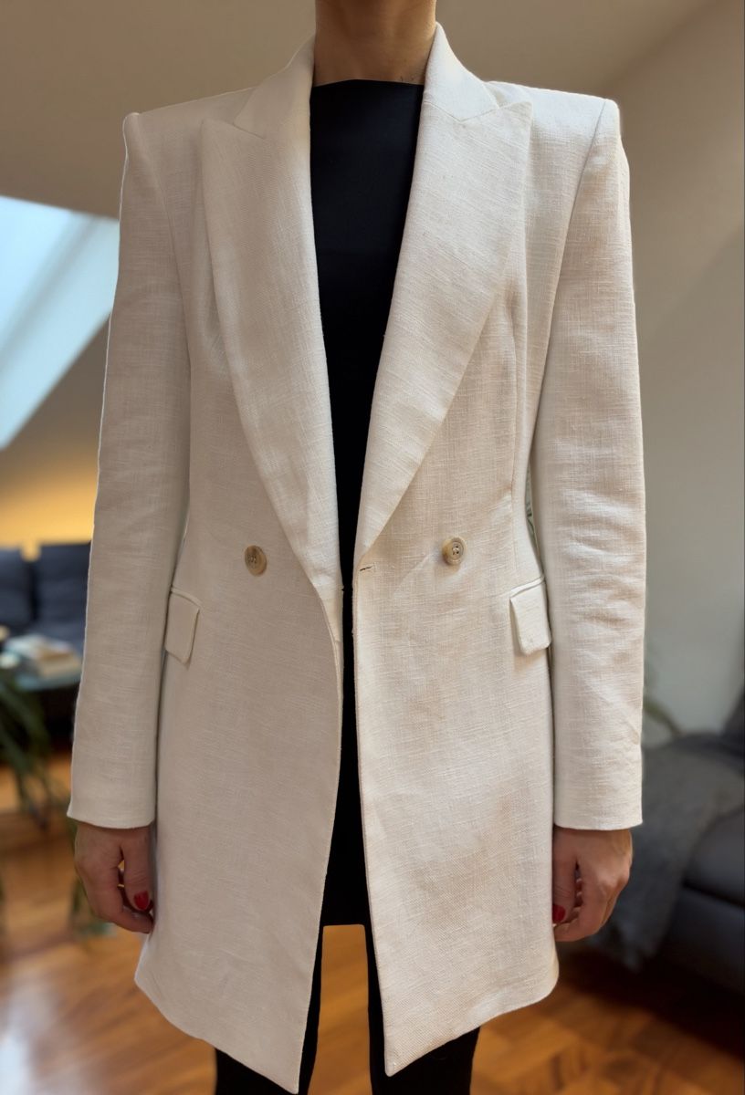 Zara Jacken: Long Blazer White, Size S – Neu (gemäss Beschreibung) aus Basel von ais_hf25 3