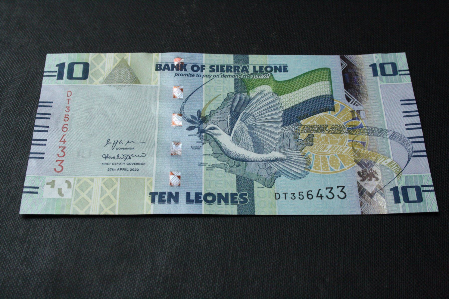 Banconote: UNC Sierra Leone 10 leones 2022 – Nuovo (secondo la descrizione) da Cormondrèche venduto da Hermes.monnaies
