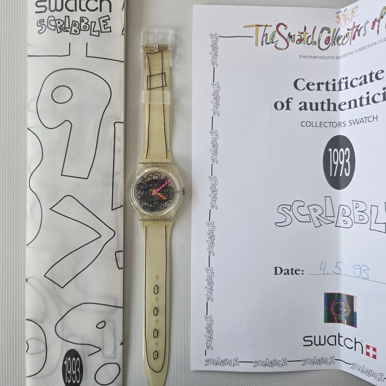 Swatch Orologi: Swatch Gent Club Special "Scribble" – Nuovo (secondo la descrizione) da Windisch venduto da mecke1