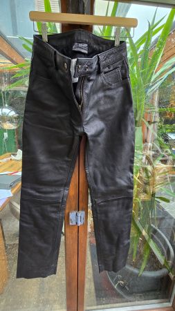 Motorrad Lederhose Damen Gr. 36 schwarz