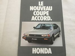 Honda Accord Coupé Faltprospekt 6 Seiten März 1982