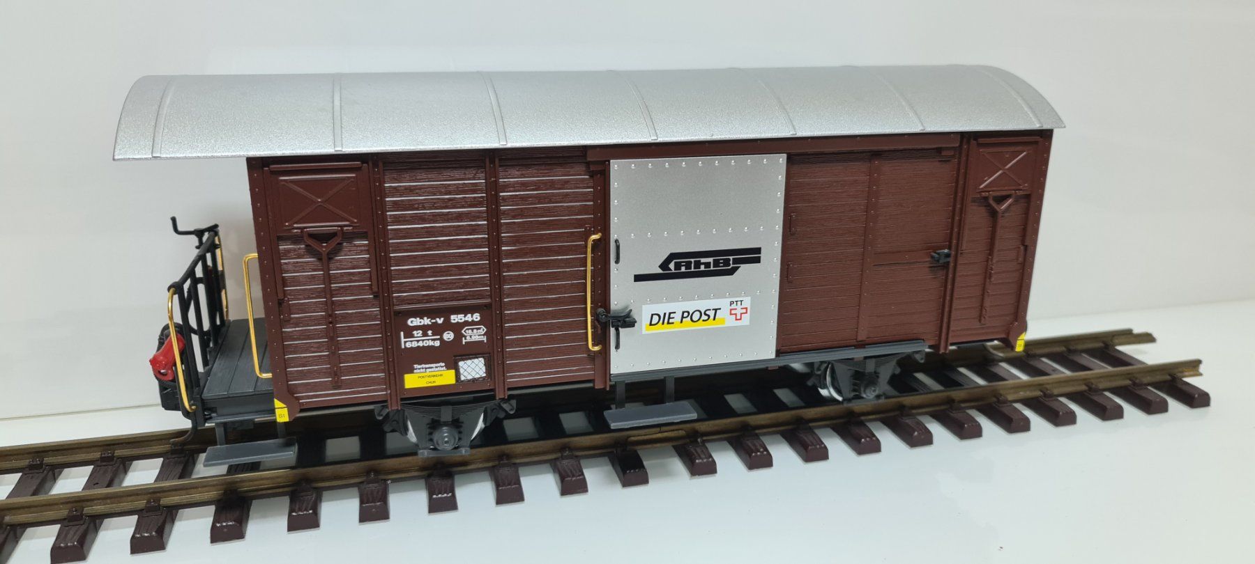 LGB Modellini di ferrovie: LGB RhB Die Post Gbk-v 5546 – Usato da Neuenhof venduto da ludovicco
