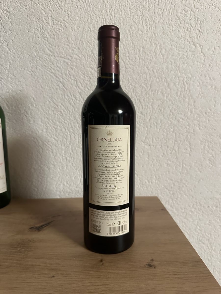 Ornellaia Wein: Ornellaia 2020 – Neu (gemäss Beschreibung) aus Sonceboz-Sombeval von sac_d5wz 1
