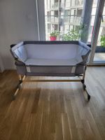 Beistellbett "nested", grau, guter Zustand