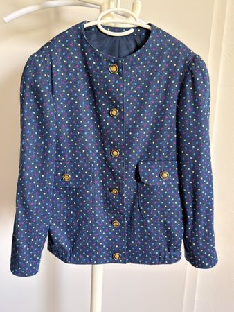 Vintage Jackett Jeansstoff, Unikat Edith Roth, Gr.34